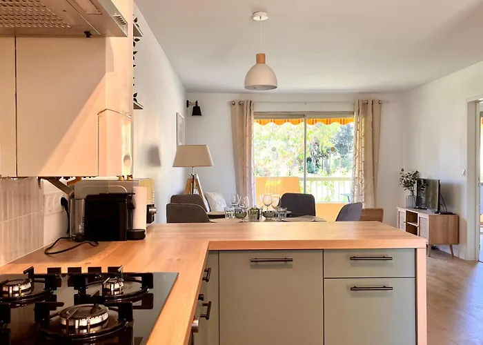 L'eden - Spacieux 3p Bord De - Juans Les Pins Apartman *