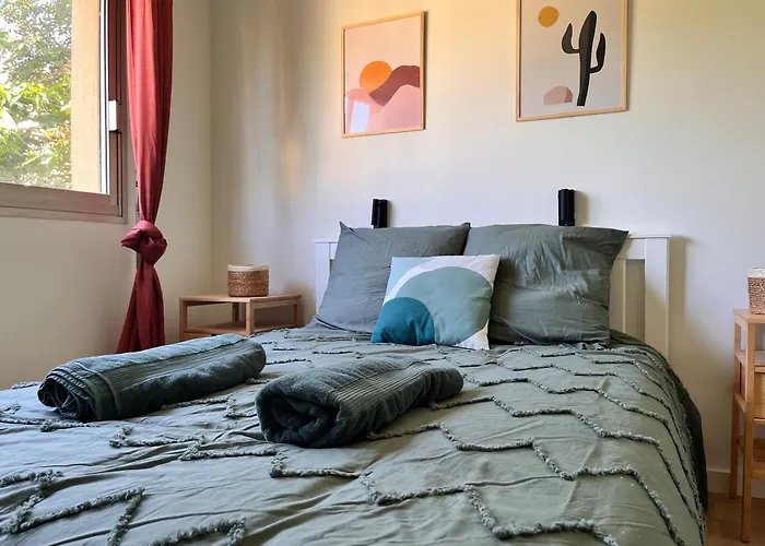 Apartman L'eden - Spacieux 3p Bord De - Juans Les Pins Antibes